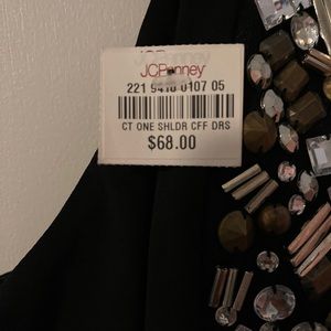 Woman party dress one shoulder